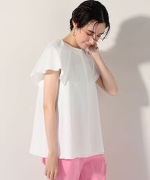 リップルフレアスリーブブラウス