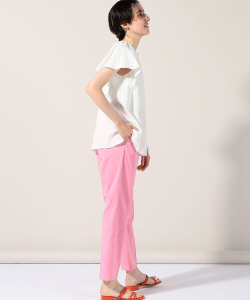 NOLLEY’S（ノーリーズ）の「リップルフレアスリーブブラウス（シャツ/ブラウス・レディース・ブラック/オフホワイト・38）」の14枚目の写真