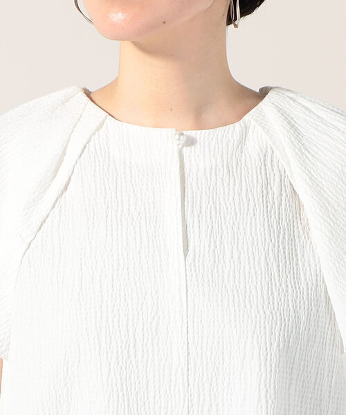 NOLLEY’S（ノーリーズ）の「リップルフレアスリーブブラウス（シャツ/ブラウス・レディース・ブラック/オフホワイト・38）」の19枚目の写真