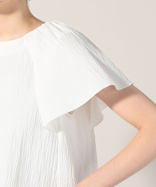 NOLLEY’S（ノーリーズ）の「リップルフレアスリーブブラウス（シャツ/ブラウス・レディース・ブラック/オフホワイト・38）」の20枚目の写真