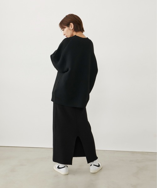 Auntie Rosa Holiday（アンティローザホリデー）の「※入荷禁止※リブニットナロースカート / サイズ展開あり（スカート・レディース・カーキ/ブラック/チャコールグレー・MEDIUM/SMALL）」の13枚目の写真