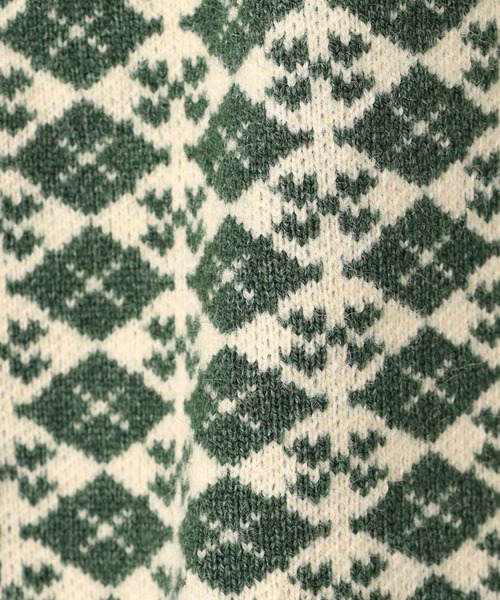 179/WG（イチナナキュウダブルジー）の「ダブルジャカードスカート（スカート・レディース・グリーン/ベージュ/オレンジ・FREE）」の13枚目の写真