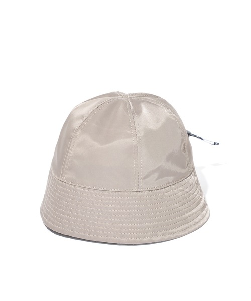 SUPERTHANKS（スーパーサンクス）の「無地＆ベーシック ナイロンソリッドバケットハット/6 PANNEL METRO HAT（ハット・メンズ・ブルー/グレイッシュベージュ・ONE SIZE）」の13枚目の写真