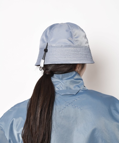 SUPERTHANKS（スーパーサンクス）の「無地＆ベーシック ナイロンソリッドバケットハット/6 PANNEL METRO HAT（ハット・メンズ・ブルー/グレイッシュベージュ・ONE SIZE）」の15枚目の写真