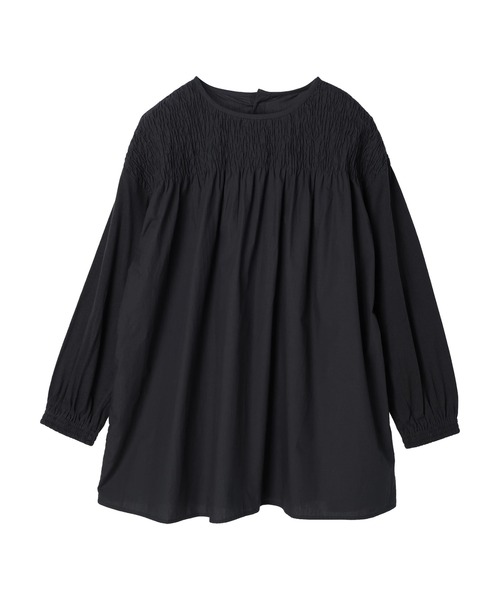 CRAFT STANDARD BOUTIQUE(クラフトスタンダードブティック)の「シャーリングチュニック *◆(Tシャツ/カットソー・レディース・チャコールグレー/オフホワイト/ブラウン・FREE)」の12枚目の写真