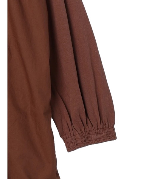 CRAFT STANDARD BOUTIQUE(クラフトスタンダードブティック)の「シャーリングチュニック *◆(Tシャツ/カットソー・レディース・チャコールグレー/オフホワイト/ブラウン・FREE)」の16枚目の写真