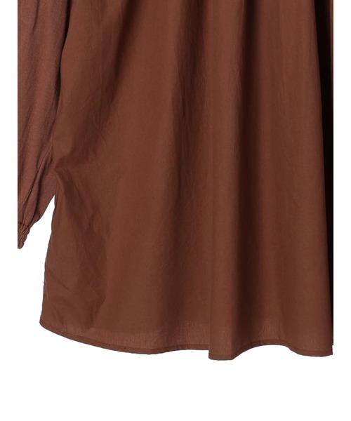 CRAFT STANDARD BOUTIQUE(クラフトスタンダードブティック)の「シャーリングチュニック *◆(Tシャツ/カットソー・レディース・チャコールグレー/オフホワイト/ブラウン・FREE)」の17枚目の写真