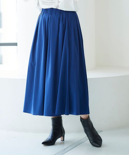 le.coeur blanc(ルクールブラン)の「リバーシブルタフタギャザースカート(スカート・レディース・ピンク系その他/カーキオリーブ/ブルー・36/38)」の18枚目の写真