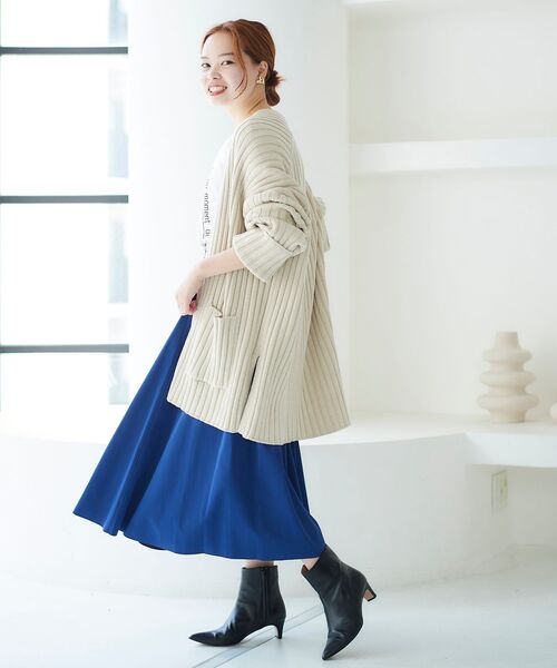 le.coeur blanc(ルクールブラン)の「リバーシブルタフタギャザースカート(スカート・レディース・ピンク系その他/カーキオリーブ/ブルー・36/38)」の21枚目の写真