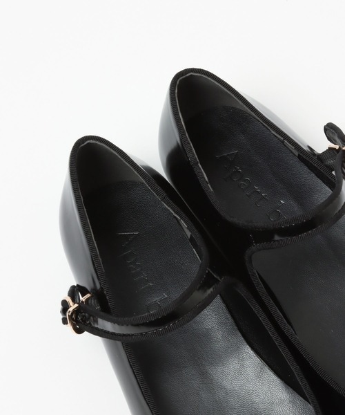 A part by(アパートバイ)の「【消臭・抗菌防臭加工】メリージェーンフラットシューズ 124927(バレエシューズ・レディース・ブラック/カーキ・MEDIUM/LARGE)」の12枚目の写真