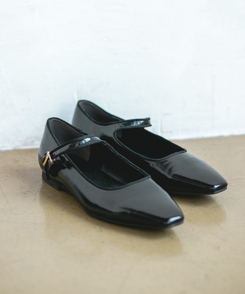 A part by(アパートバイ)の「【消臭・抗菌防臭加工】メリージェーンフラットシューズ 124927(バレエシューズ・レディース・ブラック/カーキ・MEDIUM/LARGE)」の18枚目の写真