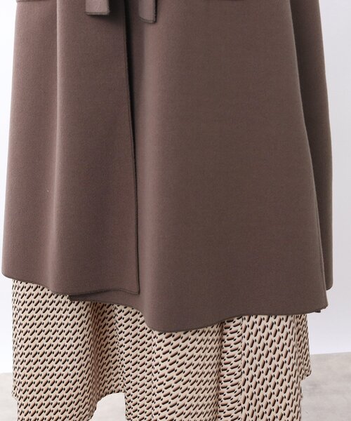 DRESKIP(ドレスキップ)の「◆ベルト付き 着流しテーラーコート(チェスターコート・レディース・ブラウン系/ブラック/ナチュラル・02/03)」の12枚目の写真