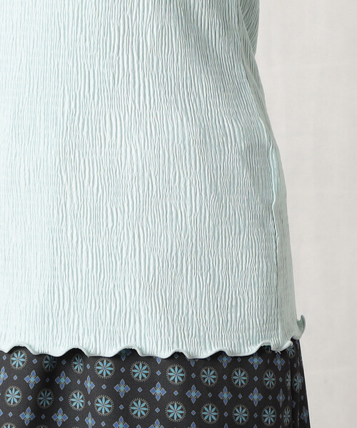 Comme　Ca　Mature（コムサマチュア）の「楊柳プリーツ　ハイネックプルオーバー（Tシャツ/カットソー・レディース・ホワイト/ブラック/ベージュ/ミント・MEDIUM/LARGE）」の17枚目の写真