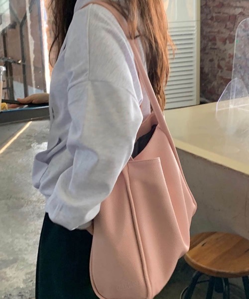 ■■韓国 BAG■■スクエアーショルダーバッグ Fabric 5カラー♪ 韓国ファッションA4スクエアトートショルダーバッグ(トート