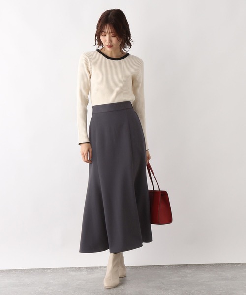 GLOBAL WORK（グローバルワーク）の「マーメイドフレアスカート/298556（スカート・レディース・オフホワイト/ブラック/チャコールグレー・FREE）」の13枚目の写真