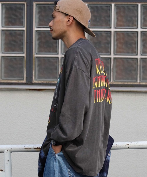 Right-on（ライトオン）の「【Refurbish】バイカーロンＴ（Tシャツ/カットソー・メンズ・ブラック×グレー/ブラック×ホワイト/ブラック・XL/M/S/L）」の22枚目の写真