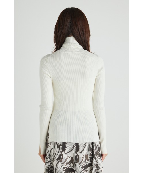 rienda（リエンダ）の「ルーズハイネックウォッシャブルニットトップス（ニット/セーター・レディース・アイボリー/ブラック/ライム/パープル/ベージュ/ブルー・FREE）」の17枚目の写真