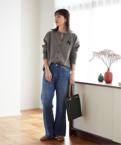 JOURNAL STANDARD(ジャーナルスタンダード)の「《追加2》インターシャニットカーディガン(カーディガン/ボレロ・レディース・ブラック/チャコールグレー・FREE)」の10枚目の写真