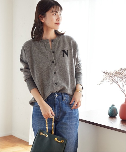 JOURNAL STANDARD(ジャーナルスタンダード)の「《追加2》インターシャニットカーディガン(カーディガン/ボレロ・レディース・ブラック/チャコールグレー・FREE)」の12枚目の写真