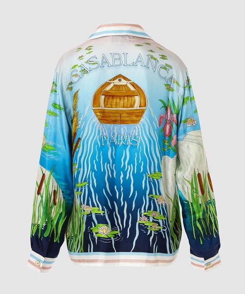 Casablanca（カサブランカ）の「SILK TWILL CUBAN COLLAR LONG SLEEVE SHIRT（シャツ/ブラウス・メンズ・マルチ・L/M）」の2枚目の写真