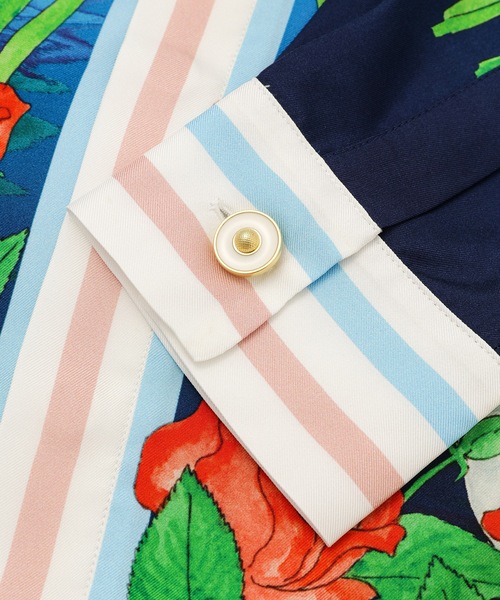 Casablanca（カサブランカ）の「SILK TWILL CUBAN COLLAR LONG SLEEVE SHIRT（シャツ/ブラウス・メンズ・マルチ・L/M）」の5枚目の写真