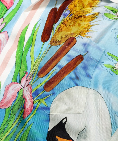 Casablanca（カサブランカ）の「SILK TWILL CUBAN COLLAR LONG SLEEVE SHIRT（シャツ/ブラウス・メンズ・マルチ・L/M）」の4枚目の写真