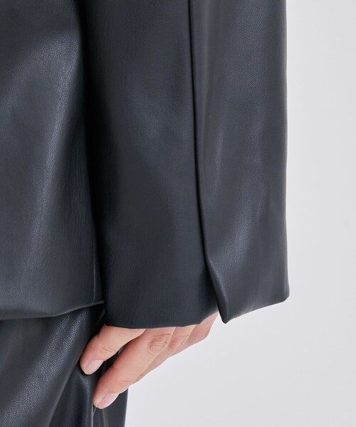 CULLNI（クルニ）の「STUDIOUS別注 ZIP JKT ROYAL LEATHER（テーラードジャケット・メンズ・ブラック・1/2）」の12枚目の写真