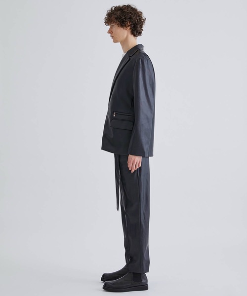 CULLNI（クルニ）の「STUDIOUS別注 ZIP JKT ROYAL LEATHER（テーラードジャケット・メンズ・ブラック・1/2）」の20枚目の写真