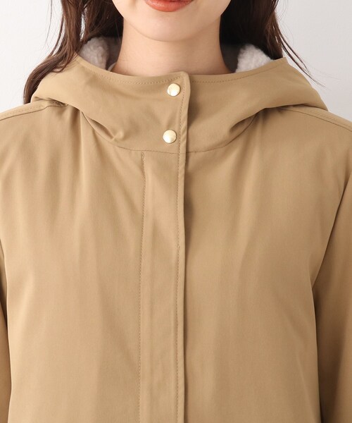 DRESKIP(ドレスキップ)の「◆【撥水】長く着られるアウターはこれ!ボアライナ-付きマウンテンパーカー(ブルゾン・レディース・サンドベージュ/カーキ/ブラック・02/03/04)」の7枚目の写真