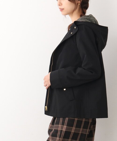 DRESKIP(ドレスキップ)の「◆【撥水】長く着られるアウターはこれ!ボアライナ-付きマウンテンパーカー(ブルゾン・レディース・サンドベージュ/カーキ/ブラック・02/03/04)」の14枚目の写真