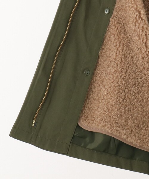 DRESKIP(ドレスキップ)の「◆【撥水】長く着られるアウターはこれ!ボアライナ-付きマウンテンパーカー(ブルゾン・レディース・サンドベージュ/カーキ/ブラック・02/03/04)」の9枚目の写真