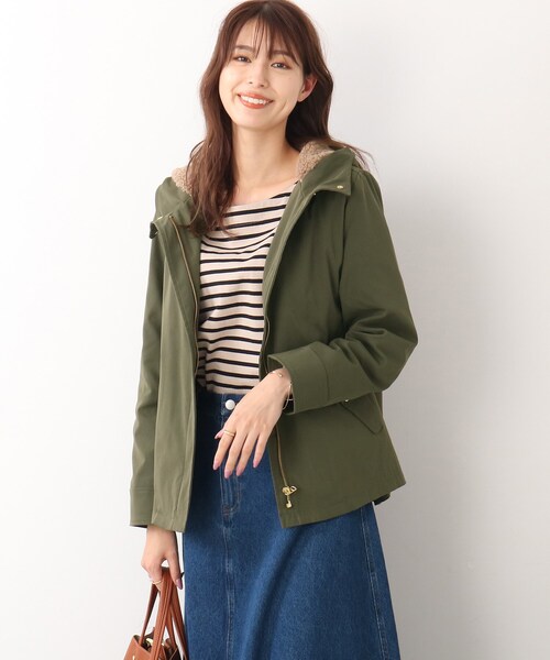 DRESKIP(ドレスキップ)の「◆【撥水】長く着られるアウターはこれ!ボアライナ-付きマウンテンパーカー(ブルゾン・レディース・サンドベージュ/カーキ/ブラック・02/03/04)」の15枚目の写真