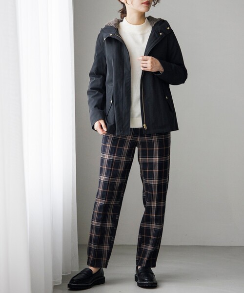 DRESKIP(ドレスキップ)の「◆【撥水】長く着られるアウターはこれ!ボアライナ-付きマウンテンパーカー(ブルゾン・レディース・サンドベージュ/カーキ/ブラック・02/03/04)」の11枚目の写真