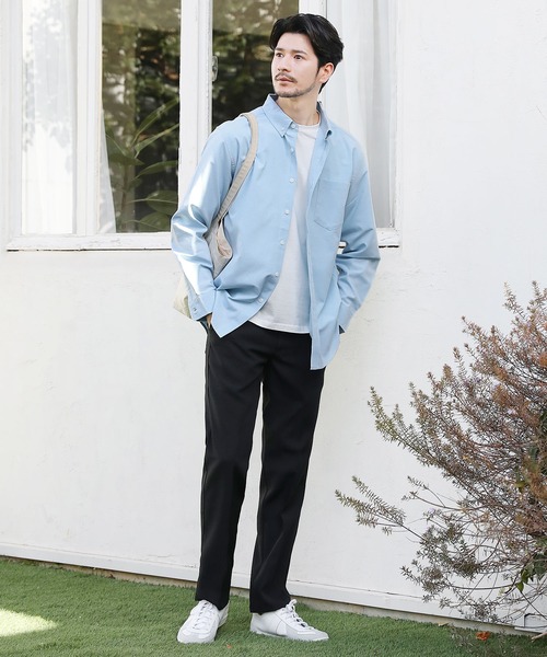 LIL VENDARS(リルヴェンダース)の「オックスフォードボタンダウン長袖シャツ(シャツ/ブラウス・メンズ・サックスブルー/ホワイト/ネイビー/ピンク・M/L/LL)」の19枚目の写真