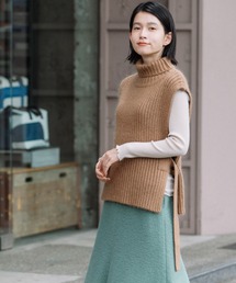 Munich | リブニットタートルネックジレ(ニット/セーター)