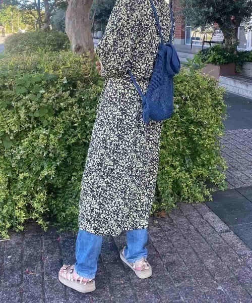 kaorinomori（カオリノモリ）の「kaorinomori ×c-cie KNAP SUCK / カオリノモリ（トートバッグ・レディース・ネイビー/ピンク・ONE SIZE）」の12枚目の写真