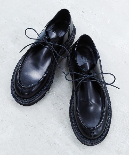 MAISON SPECIAL（メゾンスペシャル）の「《ユニセックスアイテム》【SPECIAL SHOES FACTORY コラボ】東京産ビブラムタンクソールチロリアンブーツ 【MAISON SPECIAL/メゾンスペシャル】（モカシン/デッキシューズ・メンズ・ブラウン/ブラック/ブルー・26.5/27.5/25.5/23.5/24.5）」の5枚目の写真