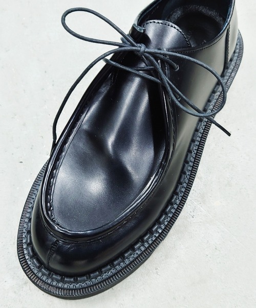 MAISON SPECIAL（メゾンスペシャル）の「《ユニセックスアイテム》【SPECIAL SHOES FACTORY コラボ】東京産ビブラムタンクソールチロリアンブーツ 【MAISON SPECIAL/メゾンスペシャル】（モカシン/デッキシューズ・メンズ・ブラウン/ブラック/ブルー・26.5/27.5/25.5/23.5/24.5）」の8枚目の写真