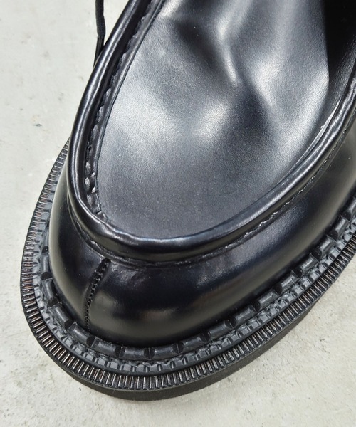 MAISON SPECIAL（メゾンスペシャル）の「《ユニセックスアイテム》【SPECIAL SHOES FACTORY コラボ】東京産ビブラムタンクソールチロリアンブーツ 【MAISON SPECIAL/メゾンスペシャル】（モカシン/デッキシューズ・メンズ・ブラウン/ブラック/ブルー・26.5/27.5/25.5/23.5/24.5）」の9枚目の写真