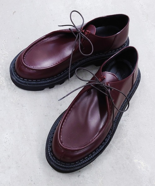 MAISON SPECIAL（メゾンスペシャル）の「《ユニセックスアイテム》【SPECIAL SHOES FACTORY コラボ】東京産ビブラムタンクソールチロリアンブーツ 【MAISON SPECIAL/メゾンスペシャル】（モカシン/デッキシューズ・メンズ・ブラウン/ブラック/ブルー・26.5/27.5/25.5/23.5/24.5）」の13枚目の写真