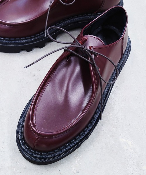 MAISON SPECIAL（メゾンスペシャル）の「《ユニセックスアイテム》【SPECIAL SHOES FACTORY コラボ】東京産ビブラムタンクソールチロリアンブーツ 【MAISON SPECIAL/メゾンスペシャル】（モカシン/デッキシューズ・メンズ・ブラウン/ブラック/ブルー・26.5/27.5/25.5/23.5/24.5）」の15枚目の写真