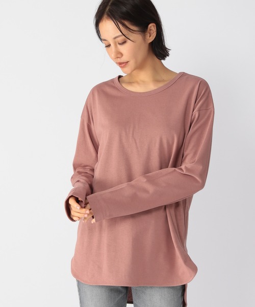 BARNYARDSTORM(バンヤードストーム)の「BARNYARDSTORM / ラウンドロンT(Tシャツ/カットソー・レディース・ホワイト/桜/モカ/ブルー/チャコール・1/0)」の14枚目の写真