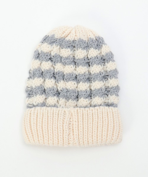 ikka（イッカ）の「ケーブルニットワッチ（ニットキャップ/ビーニー・キッズ・ライトグレー/オフホワイト・FREE）」の8枚目の写真