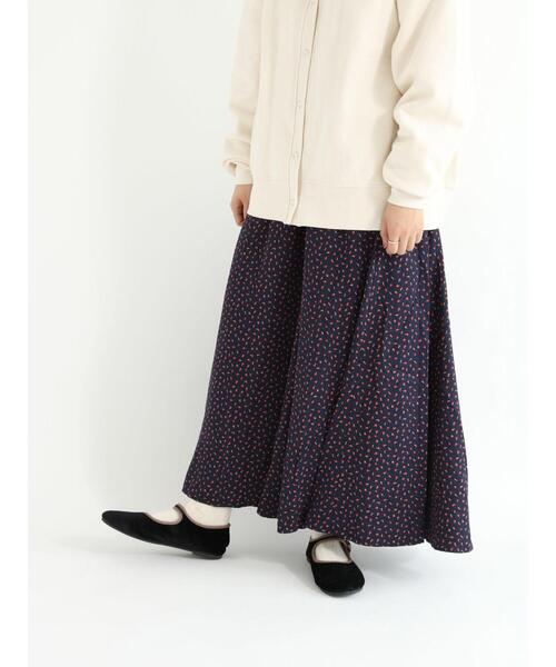 Samansa Mos2(サマンサ モスモス)の「柄アソートパネル切替スカート(スカート・レディース・ブラック/カーキ/グリーン/ネイビー・フリ-)」の12枚目の写真