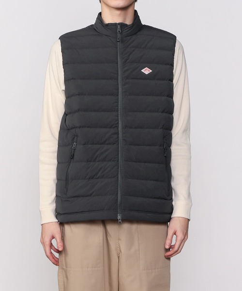 DANTON(ダントン)の「DANTON | ストレッチナイロンスタンドカラーベスト MEN(ダウンベスト・メンズ・チャコール/ブラック・LARGE/MEDIUM)」の6枚目の写真