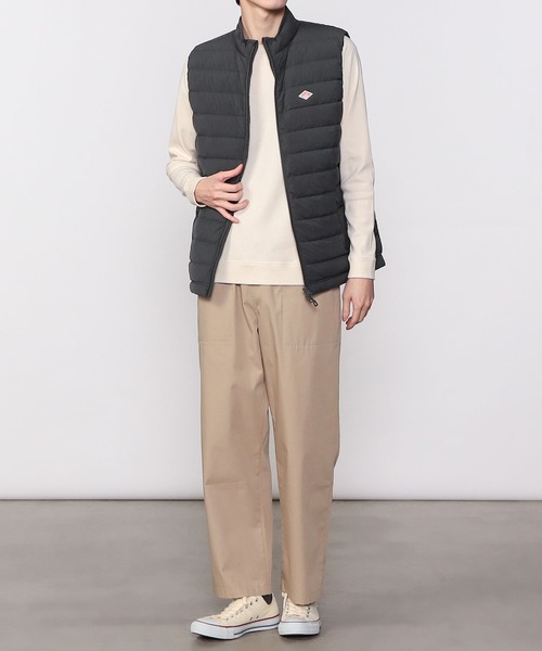 DANTON(ダントン)の「DANTON | ストレッチナイロンスタンドカラーベスト MEN(ダウンベスト・メンズ・チャコール/ブラック・LARGE/MEDIUM)」の5枚目の写真