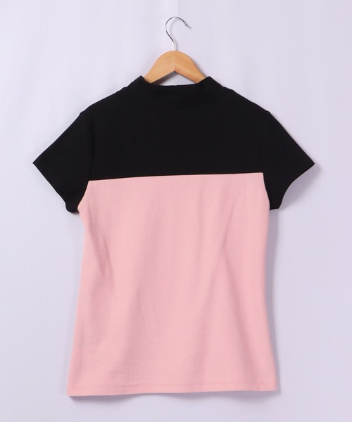 CECIL McBEE（セシルマクビー）の「CECIL McBEE green バイカラー＆スリーブラインモックネックSS　GOLF（Tシャツ/カットソー・レディース・ブラック/ベージュ/ホワイト/ピンク・2/1）」の13枚目の写真