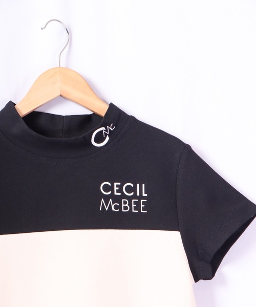 CECIL McBEE（セシルマクビー）の「CECIL McBEE green バイカラー＆スリーブラインモックネックSS　GOLF（Tシャツ/カットソー・レディース・ブラック/ベージュ/ホワイト/ピンク・2/1）」の22枚目の写真