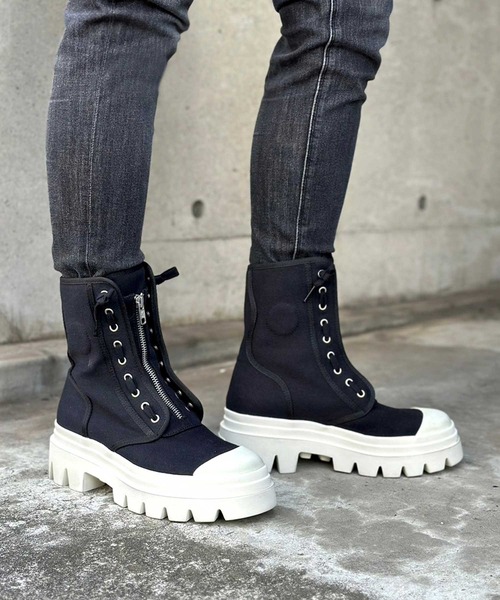 ASH（アッシュ）の「【PHOENIX】フロントジップブーツ（ブーツ・レディース・ブラック/ベージュ・38/39/36/40/37）」の6枚目の写真