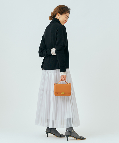 クロップドウールタートルプルオーバー